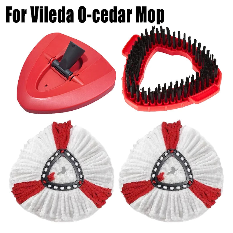 Mop Head Replacement for O-cedar and Vileda EasyWring 1 Tank System Washable Mop Pad  Reusable Mopping Cloth 360 Rotatable Mop