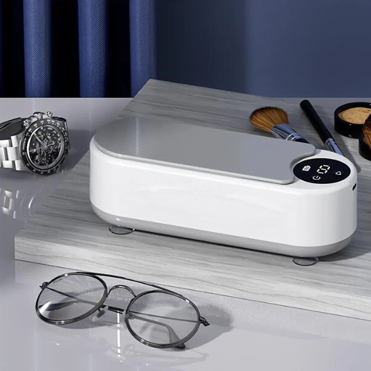 jewelry cleaning machine, jewelry automatic 360 ° deep cleaning tool, ultra portable, USB charging, high-frequency vibration