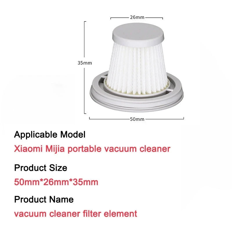 For Xiaomi Mijia Handy Vacuum Cleaner SSXCQ01XY  H13 Hepa Filter Parts Home Car Mini Wireless Replacement Filter Accessories