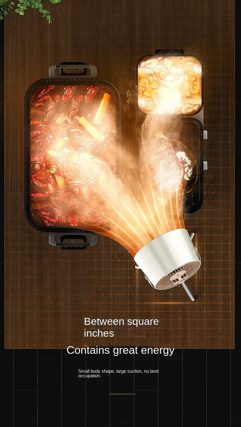 New USB Desktop Range Hoods Portable USB Powered Exhaust Fan Small Kitchen Hood Extractor Barbecue Large Suction Cooker Hood