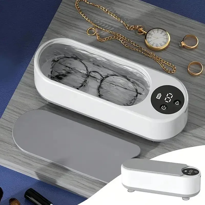 jewelry cleaning machine, jewelry automatic 360 ° deep cleaning tool, ultra portable, USB charging, high-frequency vibration