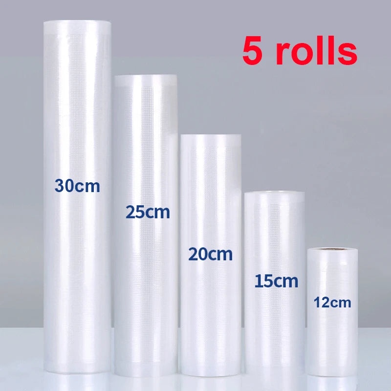 Food Vacuum Storage Packaging Bags for Vacuum Sealer Meat Fruit Vegetable Vacuum Packaging Bags 12/15/20/25/30cm 500cm/roll
