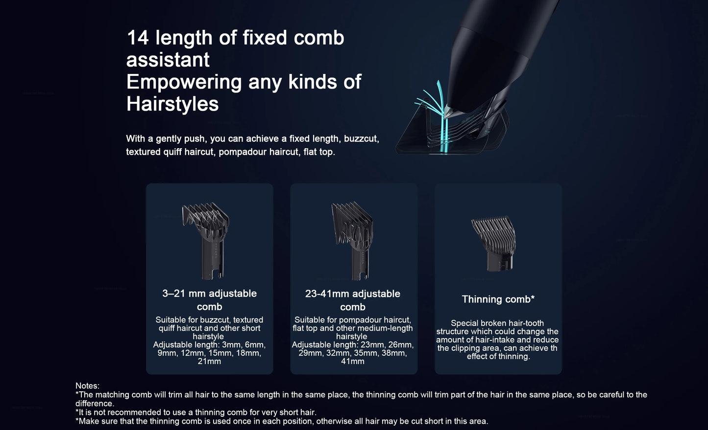 XIAOMI MIJIA Hair Trimmer Machine IPX7 Waterproof Hair Clipper Professional Cordless Electric Hair Cutting Barber Trimmers Men