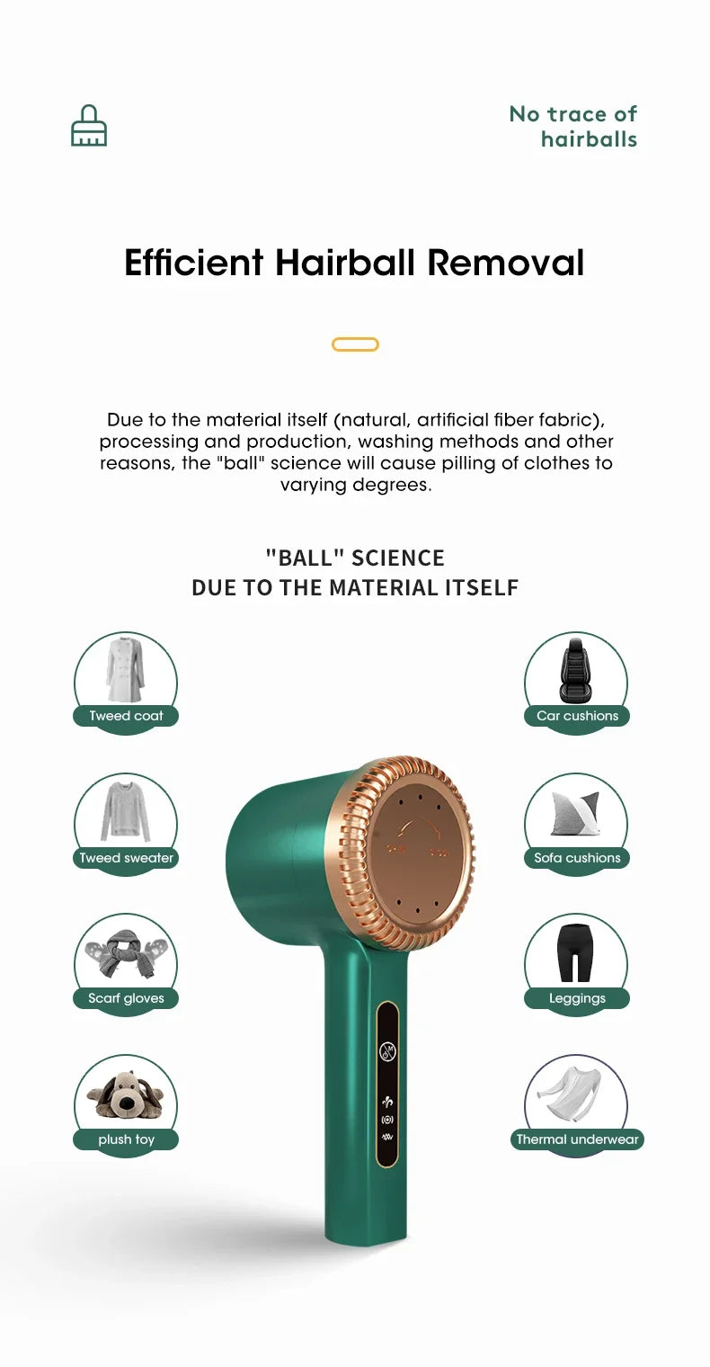 Portable Lint Remover for Clothes Usb Rechargeable Electric Hair Ball Trimmer Fuzz for Sweater Clothes Cardigan Serve Remover