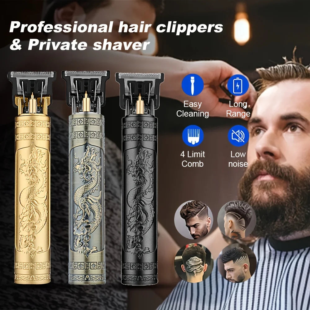 Professional Wireless Hair Clipper for Men Trimmer Set Beard Grooming Kit Precision Cutter Easy Use hair clipper limit comb