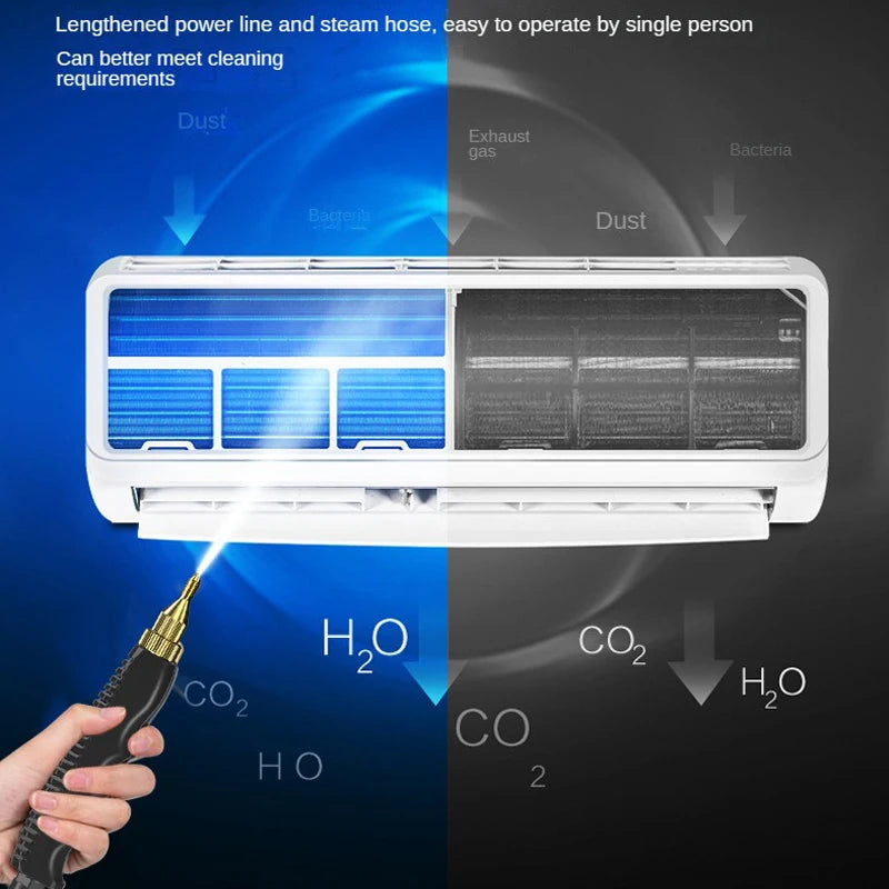 Steam Cleaner High Temperature Sterilization Air Conditioning Kitchen Hood Home /Car Steaming Cleaner 110V US Plug /220V EU Plug