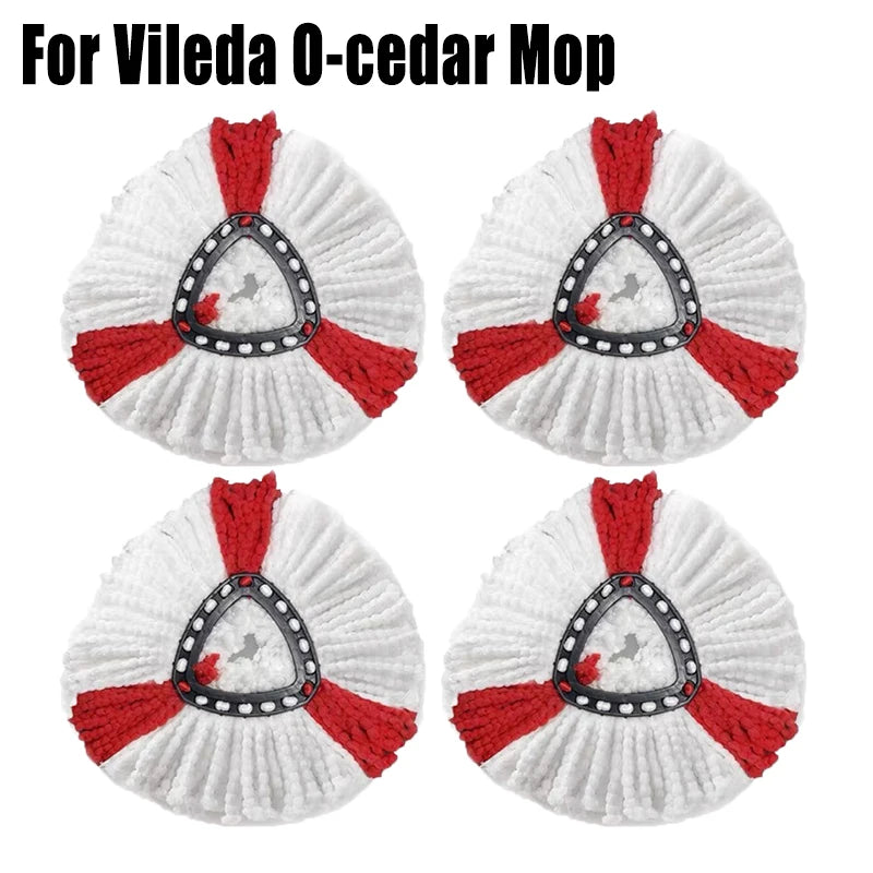 Mop Head Replacement for O-cedar and Vileda EasyWring 1 Tank System Washable Mop Pad  Reusable Mopping Cloth 360 Rotatable Mop