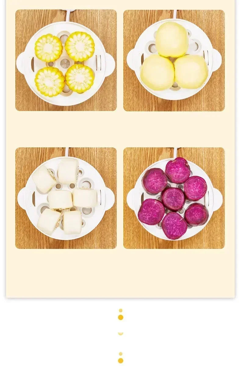 Multifunctional Electric Egg Boiler Double Layers Cooker Mini Steamer Poacher Kitchen Cooking Breakfast Machine breakfast maker