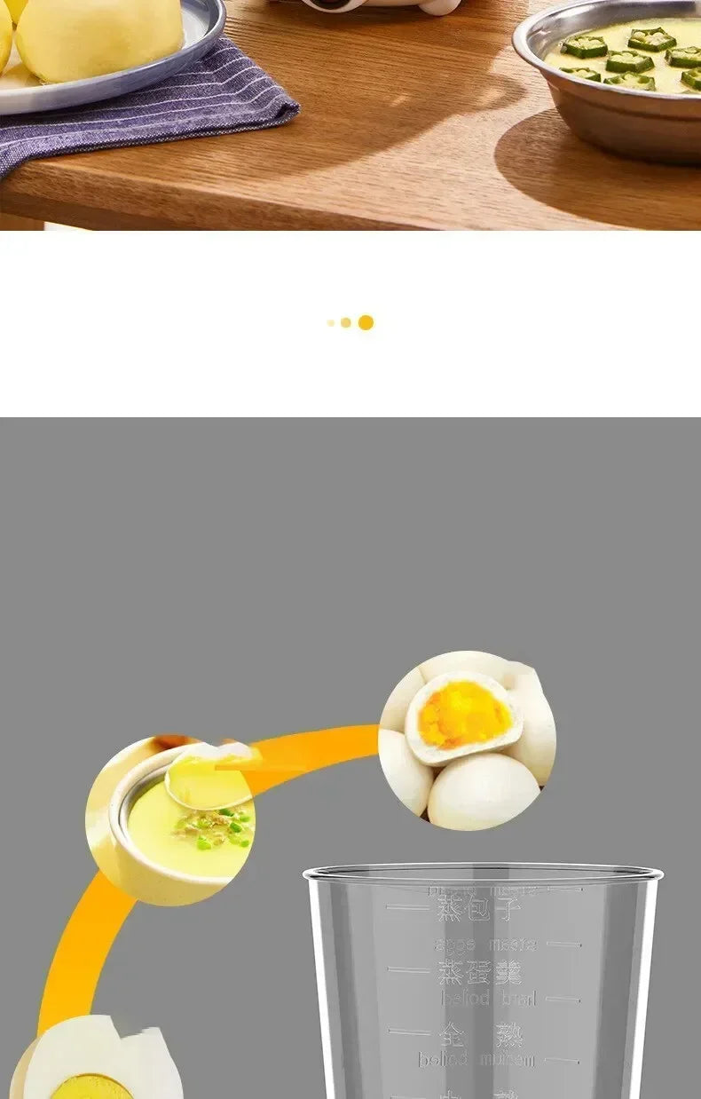 Multifunctional Electric Egg Boiler Double Layers Cooker Mini Steamer Poacher Kitchen Cooking Breakfast Machine breakfast maker