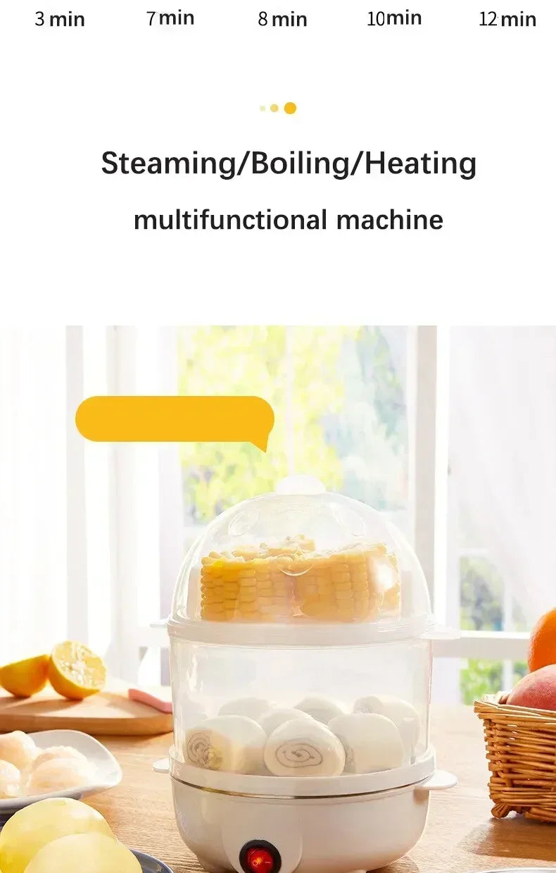 Multifunctional Electric Egg Boiler Double Layers Cooker Mini Steamer Poacher Kitchen Cooking Breakfast Machine breakfast maker