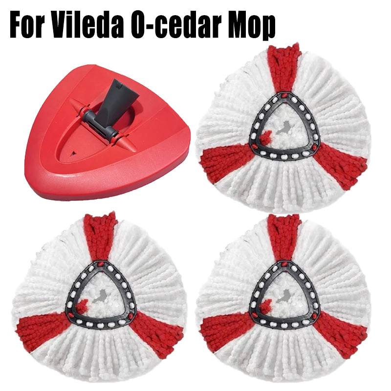 Mop Head Replacement for O-cedar and Vileda EasyWring 1 Tank System Washable Mop Pad  Reusable Mopping Cloth 360 Rotatable Mop