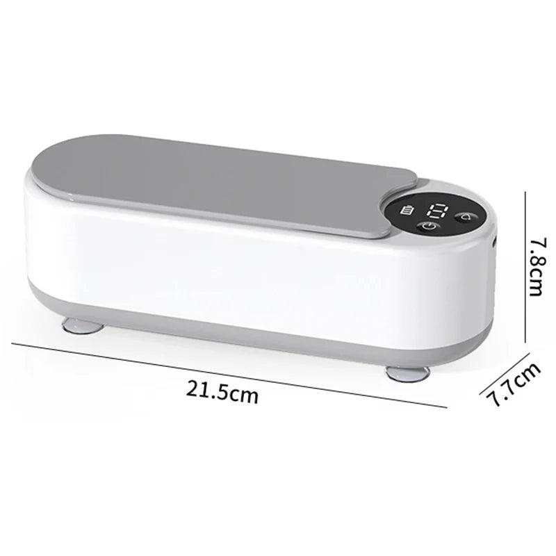 Ultrasonic Cleaner Wireless Glasses Cleaning Machine Eyewear Watch Jewelry Braces Cleaner Vibration Cleaning Box Removing Stains