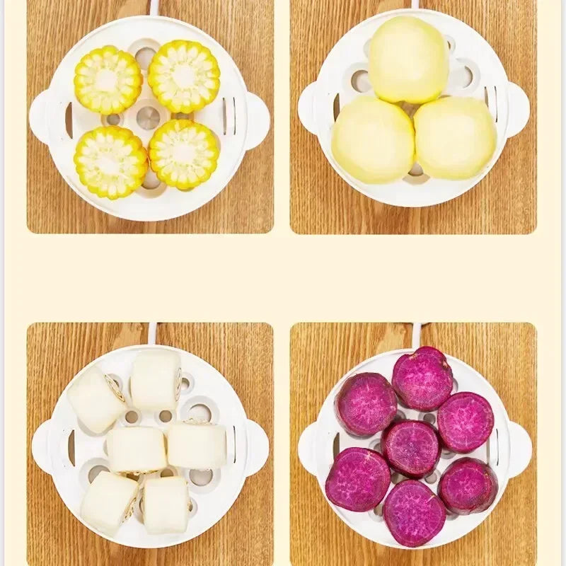 Multifunctional Electric Egg Boiler Double Layers Cooker Mini Steamer Poacher Kitchen Cooking Breakfast Machine breakfast maker