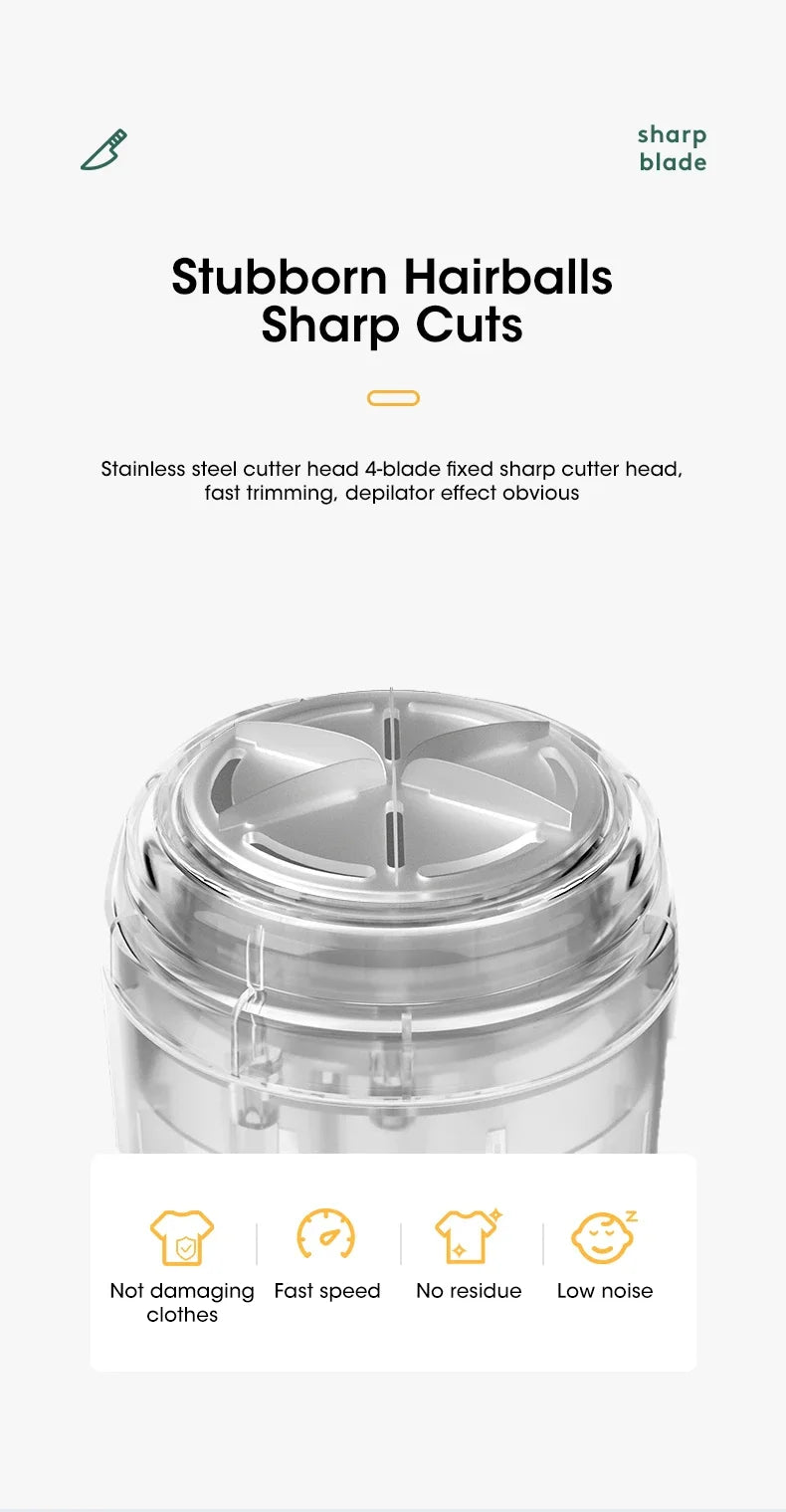 Portable Lint Remover for Clothes Usb Rechargeable Electric Hair Ball Trimmer Fuzz for Sweater Clothes Cardigan Serve Remover