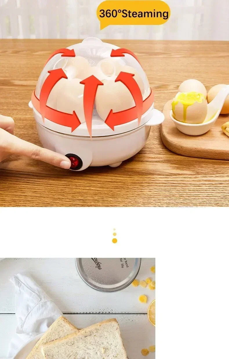 Multifunctional Electric Egg Boiler Double Layers Cooker Mini Steamer Poacher Kitchen Cooking Breakfast Machine breakfast maker