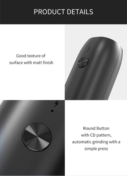 1/2PCS Electric Salt And Pepper Grinder with LED Light Gravity Sensing Adjustable Spice Mills Cordless Automatic Kitchen Gadget