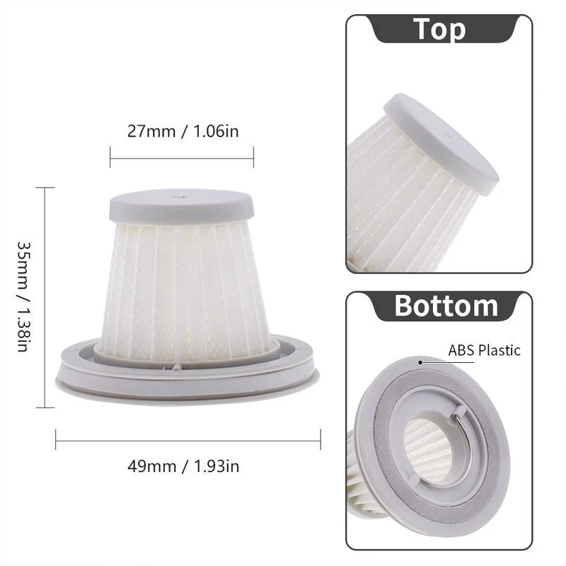 For Xiaomi Mijia Handy Vacuum Cleaner SSXCQ01XY  H13 Hepa Filter Parts Home Car Mini Wireless Replacement Filter Accessories