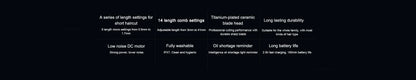 XIAOMI MIJIA Hair Trimmer Machine IPX7 Waterproof Hair Clipper Professional Cordless Electric Hair Cutting Barber Trimmers Men