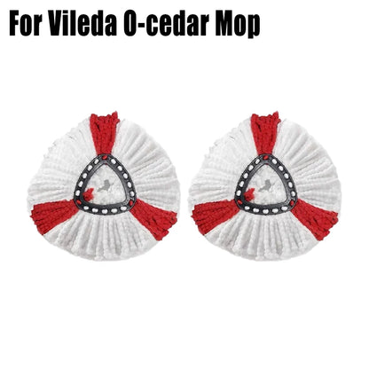 Mop Head Replacement for O-cedar and Vileda EasyWring 1 Tank System Washable Mop Pad  Reusable Mopping Cloth 360 Rotatable Mop