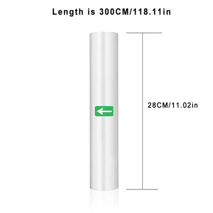 1 Roll 300CM Vacuum Seal Bags For Food, Food Saver Bags Rolls, Household Vacuum Packing Bag, Vacuum Sealer, Vacuum Storage Bags