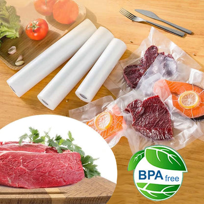 Food Vacuum Storage Packaging Bags for Vacuum Sealer Meat Fruit Vegetable Vacuum Packaging Bags 12/15/20/25/30cm 500cm/roll