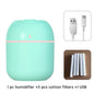Portable USB Ultrasonic Air Mini Humidifier Essential Oil Diffuser Car Purifier Aroma Anion Mist Maker with LED Lamp Lighting