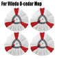 Mop Head Replacement for O-cedar and Vileda EasyWring 1 Tank System Washable Mop Pad  Reusable Mopping Cloth 360 Rotatable Mop