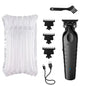 Kemei Men's Cordless Hair Clipper USB Rechargeable Zero Gap Trimmer Electric Hair Clipper Original Blade Accessories KM-2299