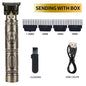 Professional Men's Electric Hair Clipper, USB Rechargeable Trimmer for Beard & Haircut, Cordless Grooming Kit, Father's Day Gift
