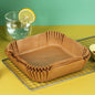 100Pcs Air Fryer Paper Oil Proof Isolation Paper Tray Disposable Non Stick Baking Pad Convenient And Durable Air Fryer Square