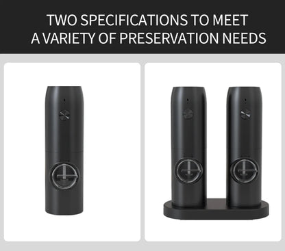 1/2PCS Electric Salt And Pepper Grinder with LED Light Gravity Sensing Adjustable Spice Mills Cordless Automatic Kitchen Gadget