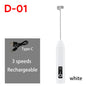HOT  Electric Milk Frother + Egg Beater Wireless Type-C Charging 3 Speeds Mini Handheld Foam Maker Coffee Whisk Cooking Tools