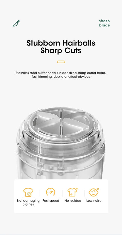 Portable Lint Remover for Clothes Usb Rechargeable Electric Hair Ball Trimmer Fuzz for Sweater Clothes Cardigan Serve Remover