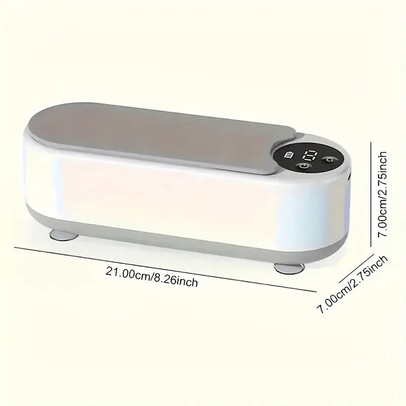 jewelry cleaning machine, jewelry automatic 360 ° deep cleaning tool, ultra portable, USB charging, high-frequency vibration